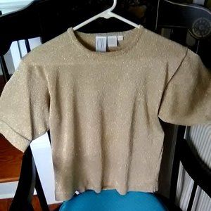 Gold Metallic Top/M